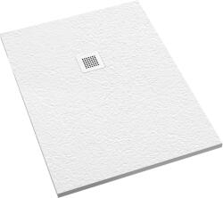 Schedpol Kalait Grooved White Stone cădiță de duș dreptunghiulară 140x100 cm alb 3.3127/B/GR-M2 (33127BGRM2)