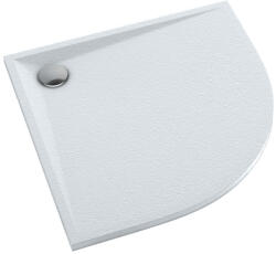 Schedpol Etrusco Grooved White Stone cădiță de duș semirotundă 90x90 cm alb 3.464/B/GR (3464BGR)