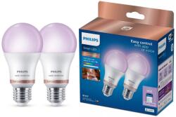 Philips Комплект от 2 бр. димируеми LED RGB крушки Philips SMART A60 E27/12, 5W/230V 2200-6500K (P7685)