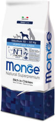 Monge Superpremium Dog 12kg Monge Superpremium Puppy Junior Medium száraz kutyatáp