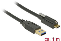 Delock SuperSpeed USB 10 Gbps (USB 3.1 Gen 2) kábel A-típusú apa csatlakozó & gt; USB Type-C apa csatla (DL-83717)