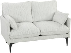  HOMCOM 2 személyes kanapé karfával, vastag párnákkal és 2 fejpárnával, 131x78x83 cm, fehér