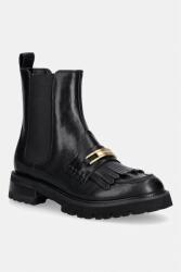 Twinset ghete scurte cu platformă pentru femei din piele 9BY2-OBDW54_99X (262TCP072.00006)