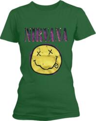 Nirvana Xerox Happy Face Pink Green L Női Ing (NIRVTS15LGR03)