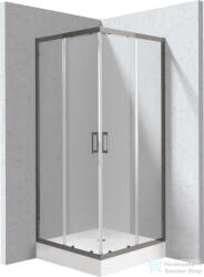 Deante FUNKIA zuhanykabin zuhanytálcával 80x80 cm-es, titanium profil KYCZD088P (KYCZD088P)