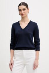 Lacoste pamut pulóver - sötétkék 40