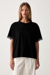 Twinset t-shirt pamut - fekete M