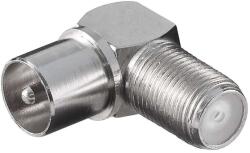 Goobay KOAX dugó - F aljzat adapter 90° (12236)