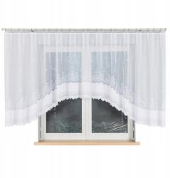 Markizeta Genowefa Jacquard kész függöny 450x140cm, fehér szín (023419/FBL/001/450140/1)