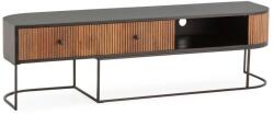 MOME Маса за телевизор от масивно манго в естествен цвят 160x45x40 cm Curve - MOME (18372)