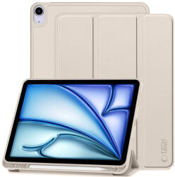 Tech-Protect Sc Pen Apple Air 11 (2024 / 2025) / iPad Air 4 / 5 (2020 / 2022) oldalra nyíló, kitámasztható mappa tok ceruza tartóval, bézs - prodots