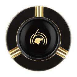 S.T. Dupont Cohiba 60th Anniversary XL porcelán szivar hamutartó - fekete, 3 szivar részére (006472)