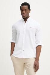 U. S. Polo Assn U. S. Polo Assn. férfi pamut ing PEACHED OXFORD LS - fehér M