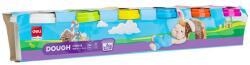 Deli Plastilina modelatoare 12 culori/set, 100 g, Dough DELI (DLEH720-6)