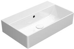 SAPHO GSI Kube X kerámia mosdó 60x37 cm túlfolyóval csiszolt alsó élekkel és ExtraGlaze bevonattal, fehér 94549011 (94549011)