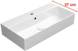 SAPHO GSI Kube X kerámia mosdó 70x37 cm csaplyukkal csiszolt alsó élekkel és ExtraGlaze bevonattal, fehér 94559111 (94559111)