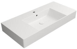 SAPHO GSI Kube X kerámia mosdó 100x47 cm csaplyukkal és csiszolt alsó élekkel, matt fehér 94519109 (94519109)