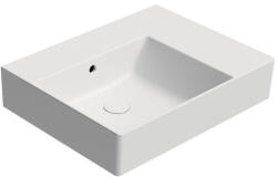 SAPHO GSI Kube X kerámia mosdó 60x47 cm túlfolyóval, balos/matt fehér 9438009 (9438009)