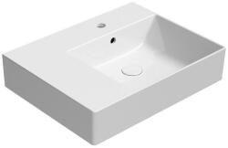 SAPHO GSI Kube X kerámia mosdó 60x47 cm csaplyukkal és ExtraGlaze bevonattal, jobbos/fehér 9439111 (9439111)