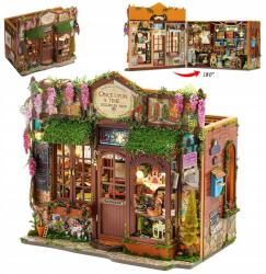 Bedee Bolt Book Nook Miniatűr Diy Led polc 3D Gyerekek Könyvesbolt Építészet (Zestaw domków kącika książkami dzieci)
