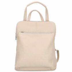 MaxModa Olasz bőr 4443 bézs női hátizsák
