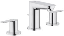 GROHE BauEdge Háromlyukú mosdócsaptelep leeresztővel, króm 20197000 (20197000)