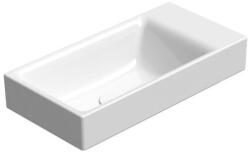 SAPHO Gsi Nubes kerámia kézmosó 50x25 cm csiszolt alsó élekkel és ExtraGlaze bevonattal jobbos/balos, fehér 96379011 (96379011)
