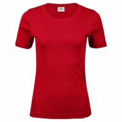 Tee Jays Tricou de damă cu mânecă scurtă Interlock - Roșie | XL (TJ580N-1000310409)