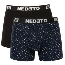 Nedeto 2PACK férfi boxeralsó Nedeto több színű (2NBV11) XL