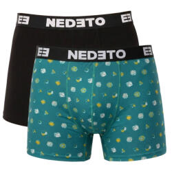 Nedeto 2PACK férfi boxeralsó Nedeto több színű (2NBV12) 4XL