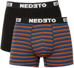 Nedeto 2PACK férfi boxeralsó Nedeto több színű (2NBV14) L