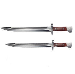 Depox Set doua cutite pentru camping si vanatoare AK, DEPOX®, Maro (1863)