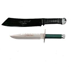 Depox Set Cutit de vanatoare First Blood si Maceta Rambo IV, DEPOX®, Teaca inclusa (1996)