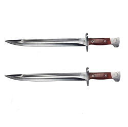 Depox Set doua cutite AK pentru camping si vanatoare, DEPOX®, 43 cm (1864)