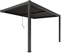 Ximax antracit falra rögzíthető pergola 4 x 3 - manuális működtetéssel (9006547810202)