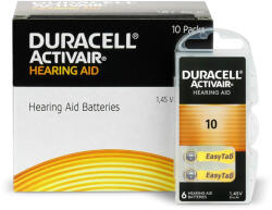 Duracell cink-levegő hallókészülék-elem DA13 1.45V 300mAh 6 db Activair (DURBAT1510B1)