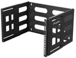 Lanberg FB01-5406-10B 19" 6U 400mm MAX: 12kg kihajtható fekete fali konzol