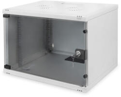 ASSMANN SOHO DN-19 07U-S-1 19" 7U 370x540x400mm lapraszerelt üvegajtós szürke fali rack szekrény