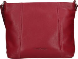 Sendi DESIGN Geantă de mână crossbody din piele SendiDesign Kristy - roșu închis
