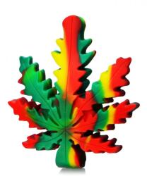 Black Sheep Pipa silicon/sticla Leaf rasta 10cm
