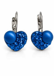 HÉRA GYÖNGYÖS SZÍV kapcsos fülbevaló - 10 mm (sapphire) (2026071407)