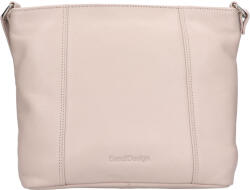 Sendi DESIGN Női bőr crossbody kézitáska SendiDesign Kristy - bézs