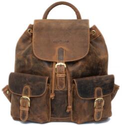 Greenburry Rucsac unisex piele naturala maro antichizat 38 x 40 cm, Vintage, Greenburry