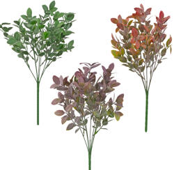 Valex Decor Műnövény bokor, 7 ágú, 35cm magas - 60db-os mix (LD101)