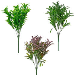 Valex Decor Műnövény bokor, 7 ágú, 34cm magas - 60db-os mix (LD098)