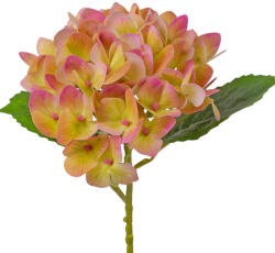 Valex Decor Hortenzia ág, 21cm magas, virágfej átmérő: 15cm - Zöldes rózsaszín (LD108-05)