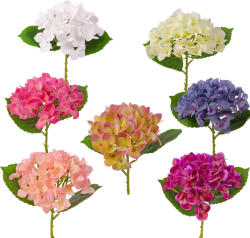 Valex Decor Real touch hortenzia, 21cm magas, virágfej átmérő: 15cm - 50db-os mix (LD108)