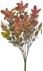 Valex Decor Műnövény bokor, 7 ágú, 35cm magas - Narancssárgás zöld (LD101-02)