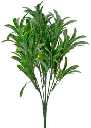 Valex Decor Műnövény bokor, 7 ágú, 34cm magas - Sötétzöld (LD098-02)