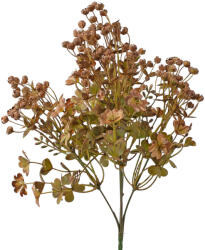 Valex Decor Műnövény bokor, 5 ágú, 35cm magas - Barnás zöld (LD099-05)